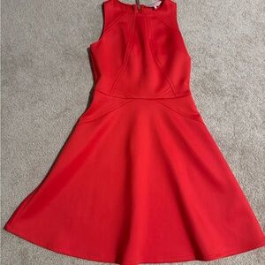 Ted Baker Elegant Red Sleeveless Dress
